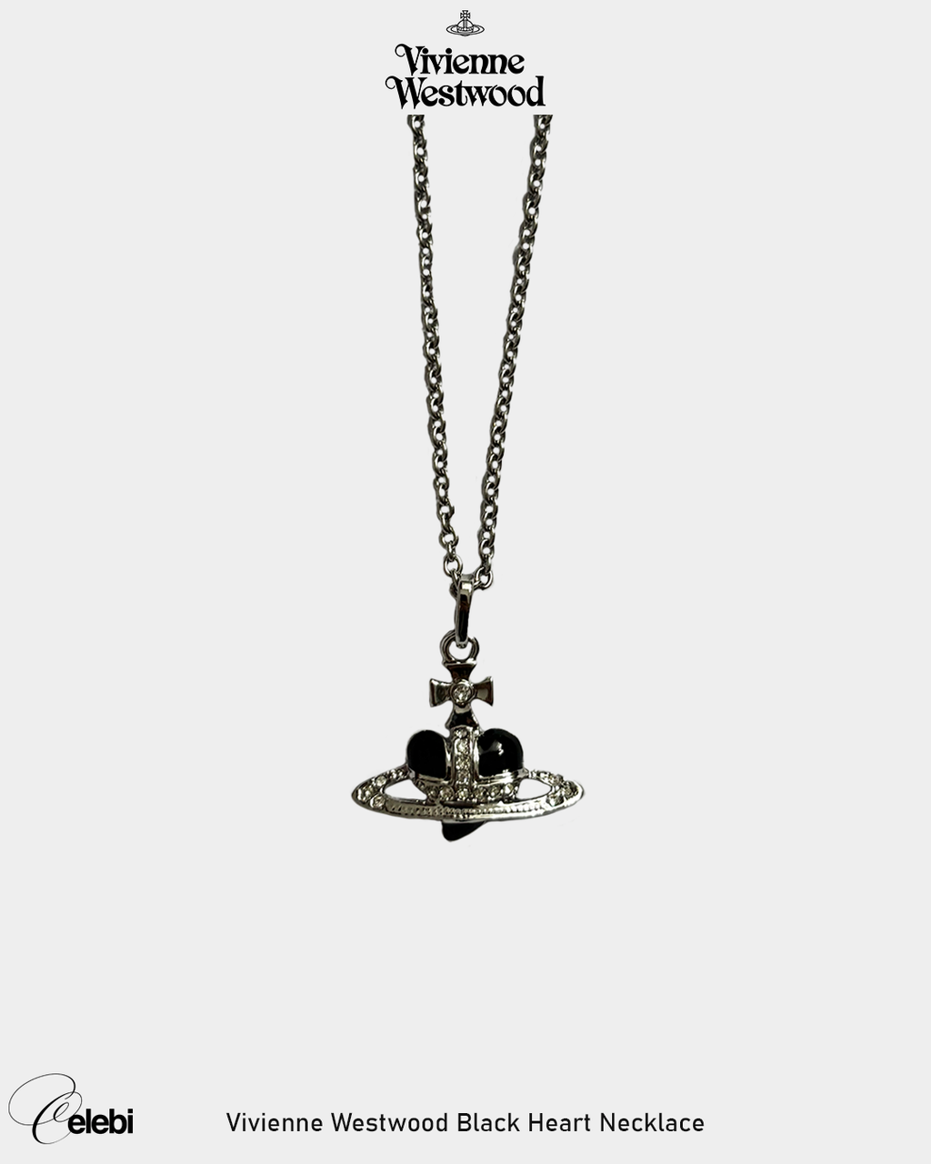 Vivienne Westwood Black Heart Necklace