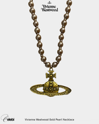 Vivienne Westwood Gold Pearl Necklace