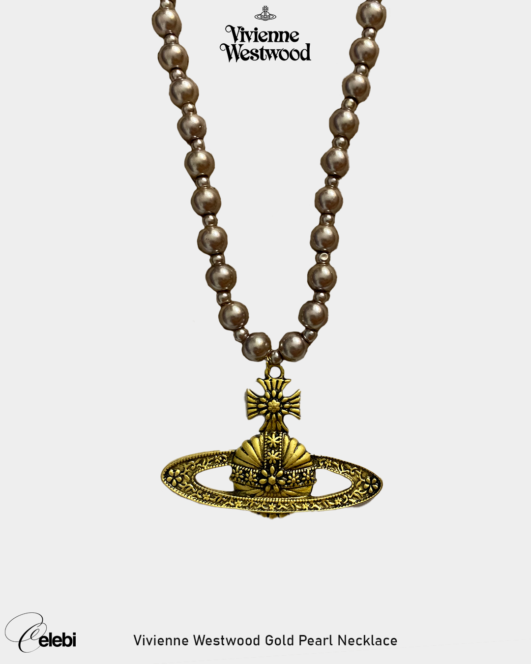 Vivienne Westwood Gold Pearl Necklace