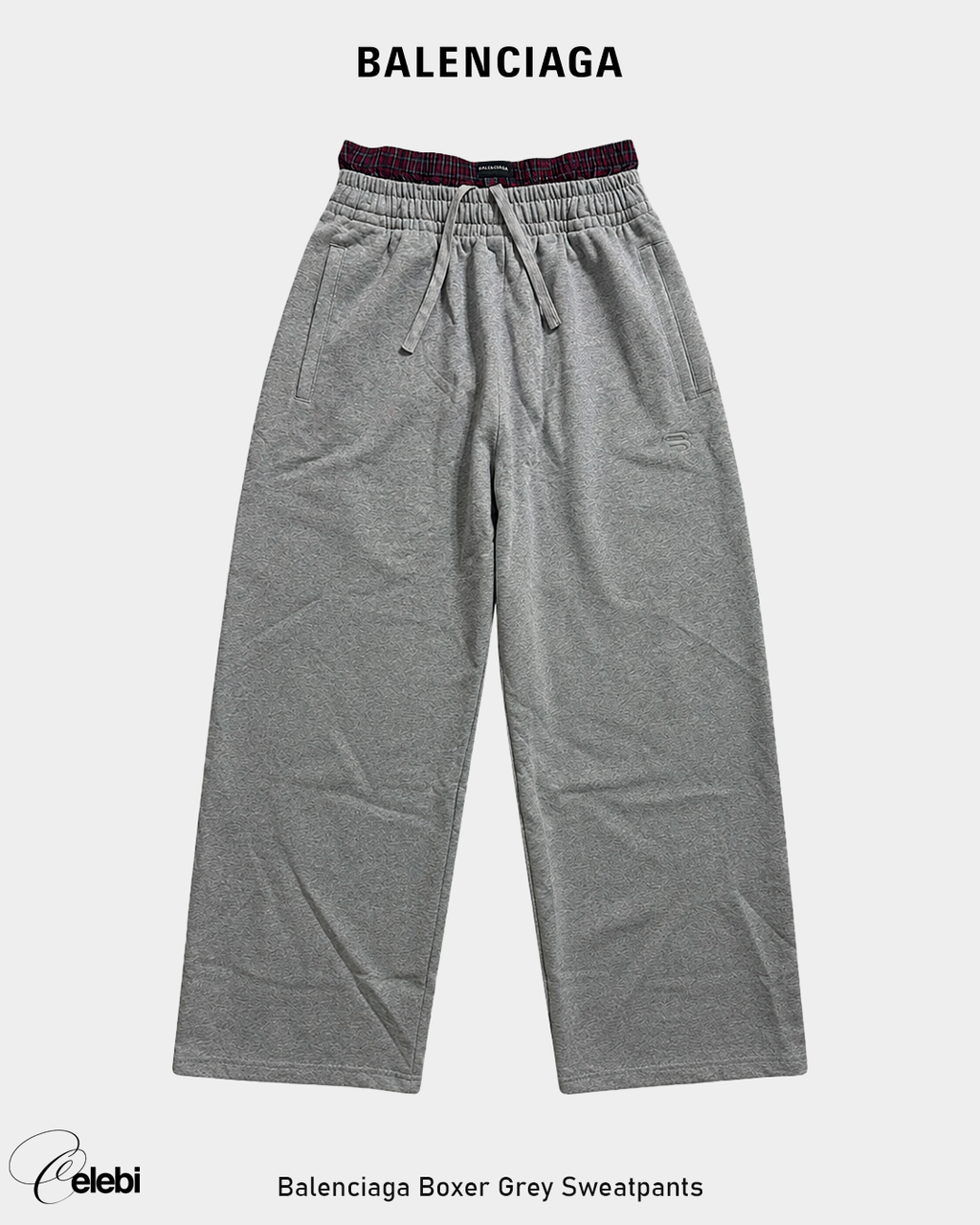 Balenciaga Boxer Grey Sweatpants