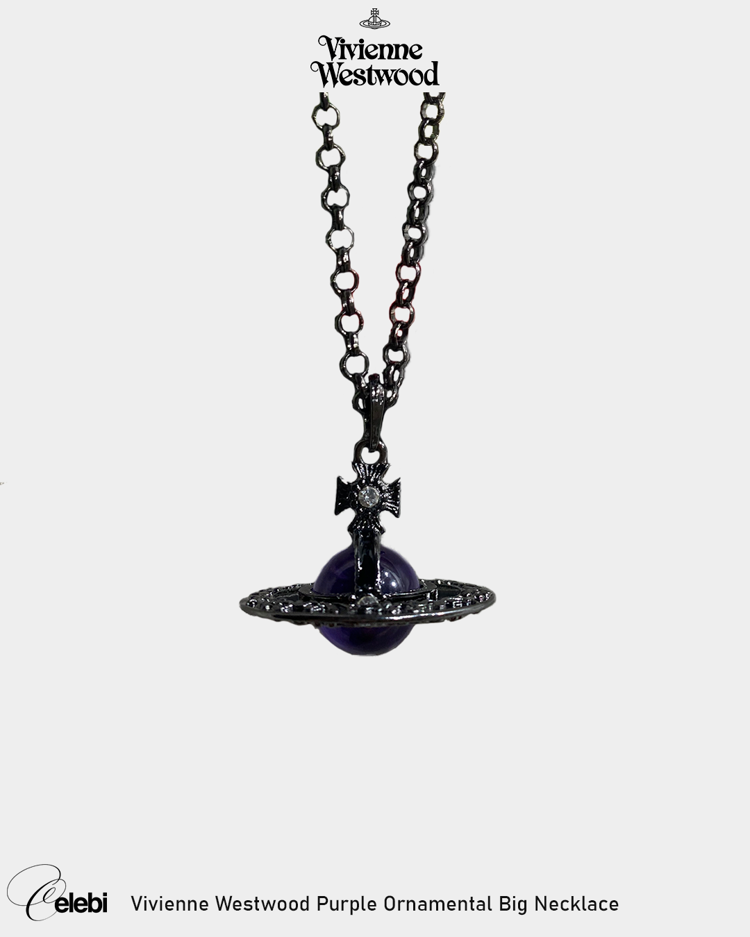 Vivienne Westwood Purple Ornamental Big Necklace