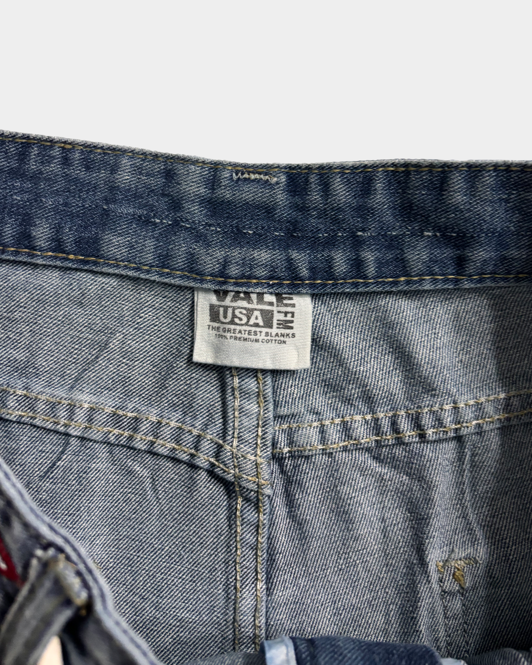 Vale Blue Skittles Patch Jorts