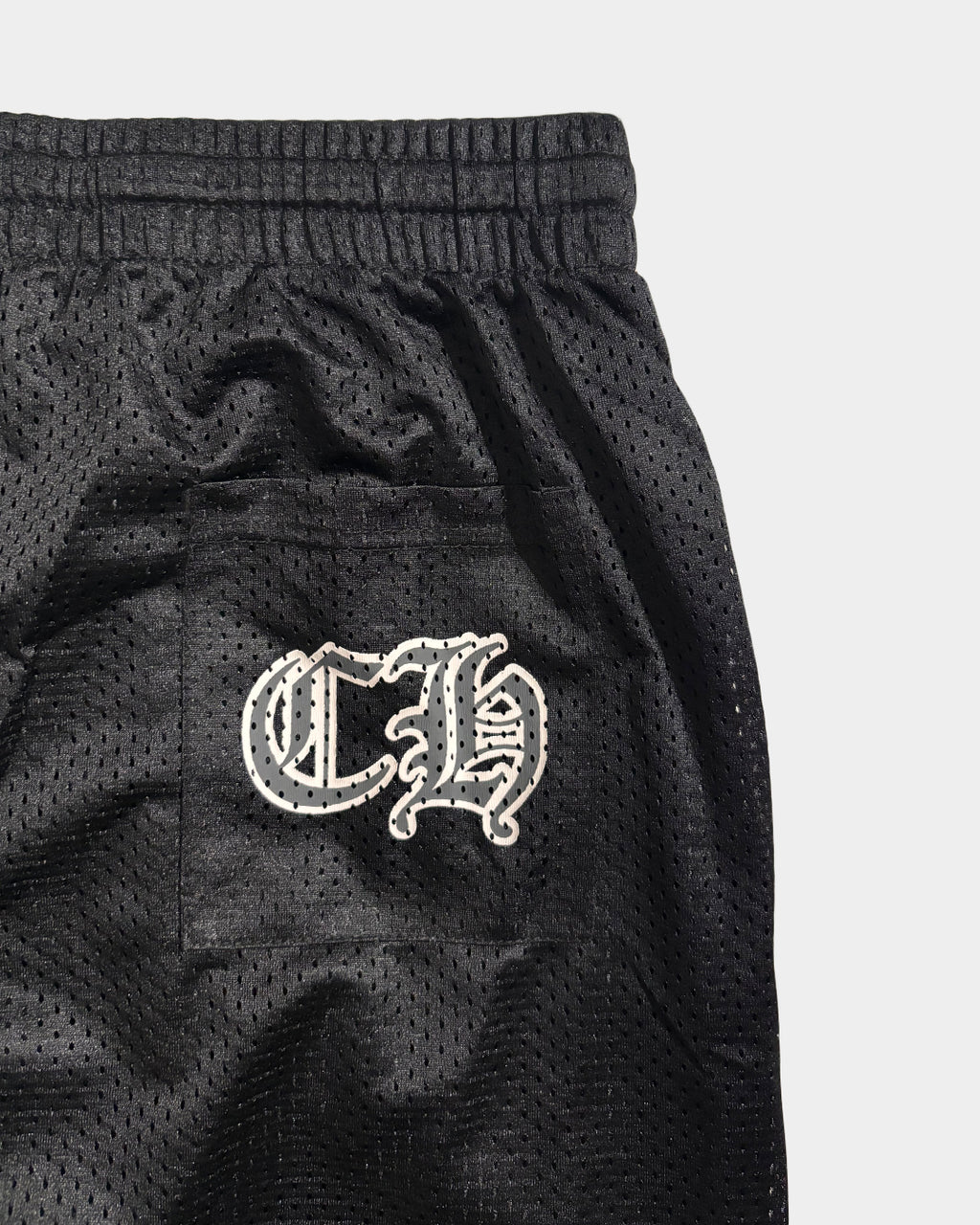 Chrome Hearts Mesh Warm Up Black Pants
