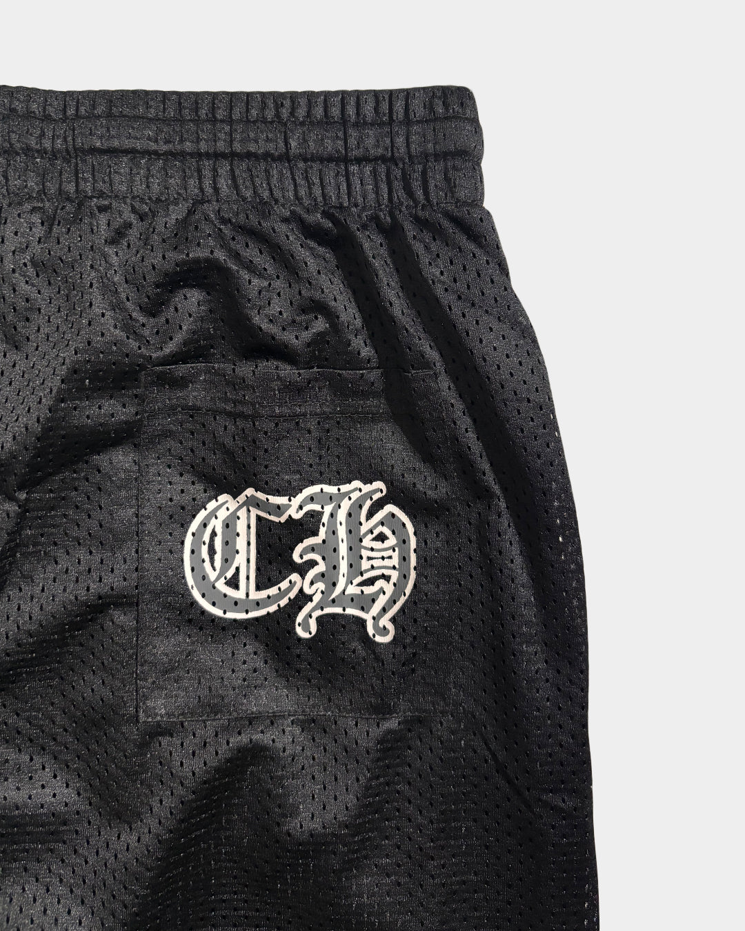 Chrome Hearts Mesh Warm Up Black Pants