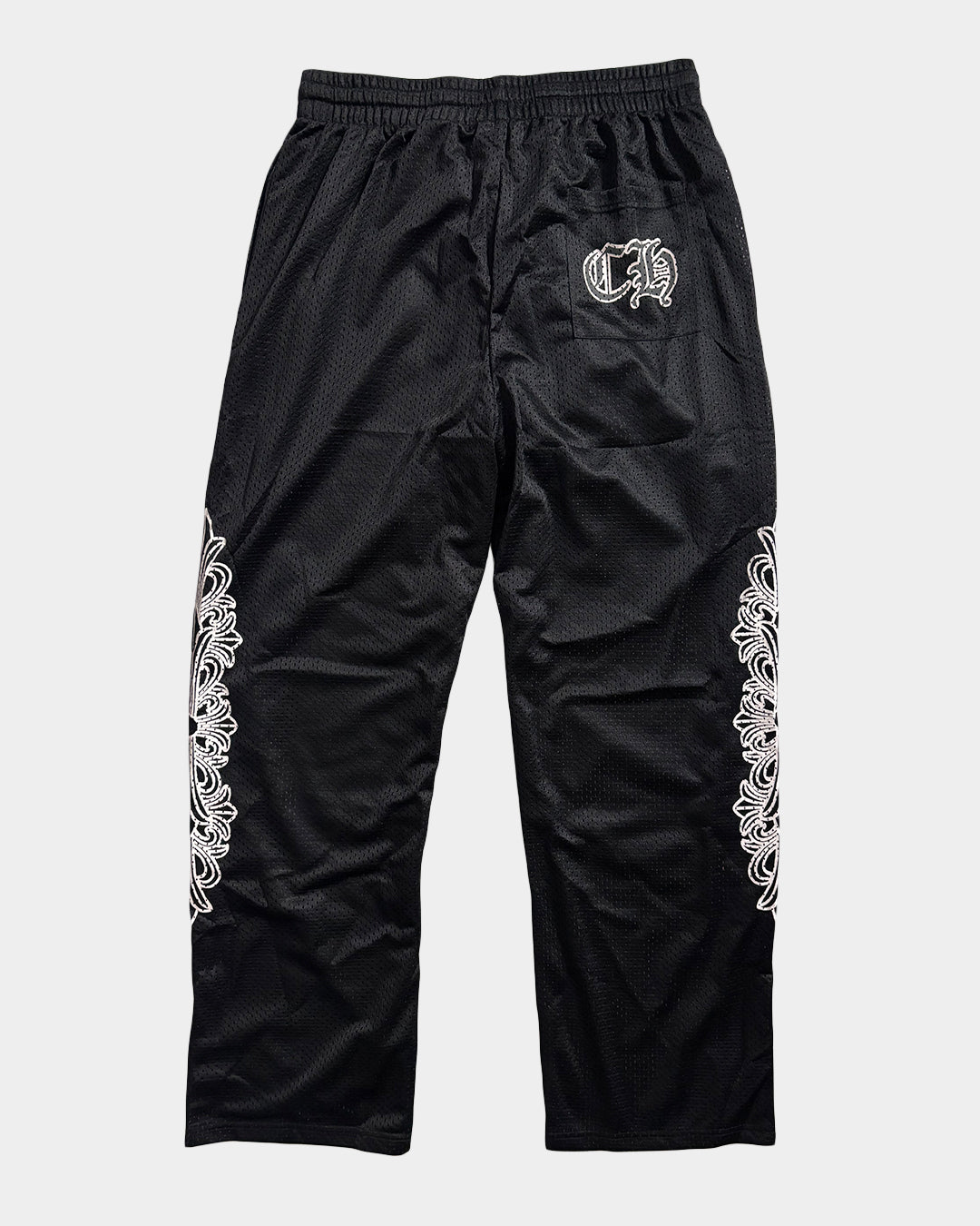 Chrome Hearts Mesh Warm Up Black Pants