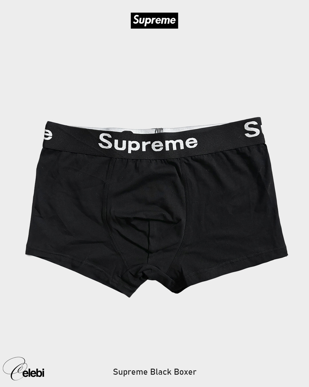 Supreme Black Boxer