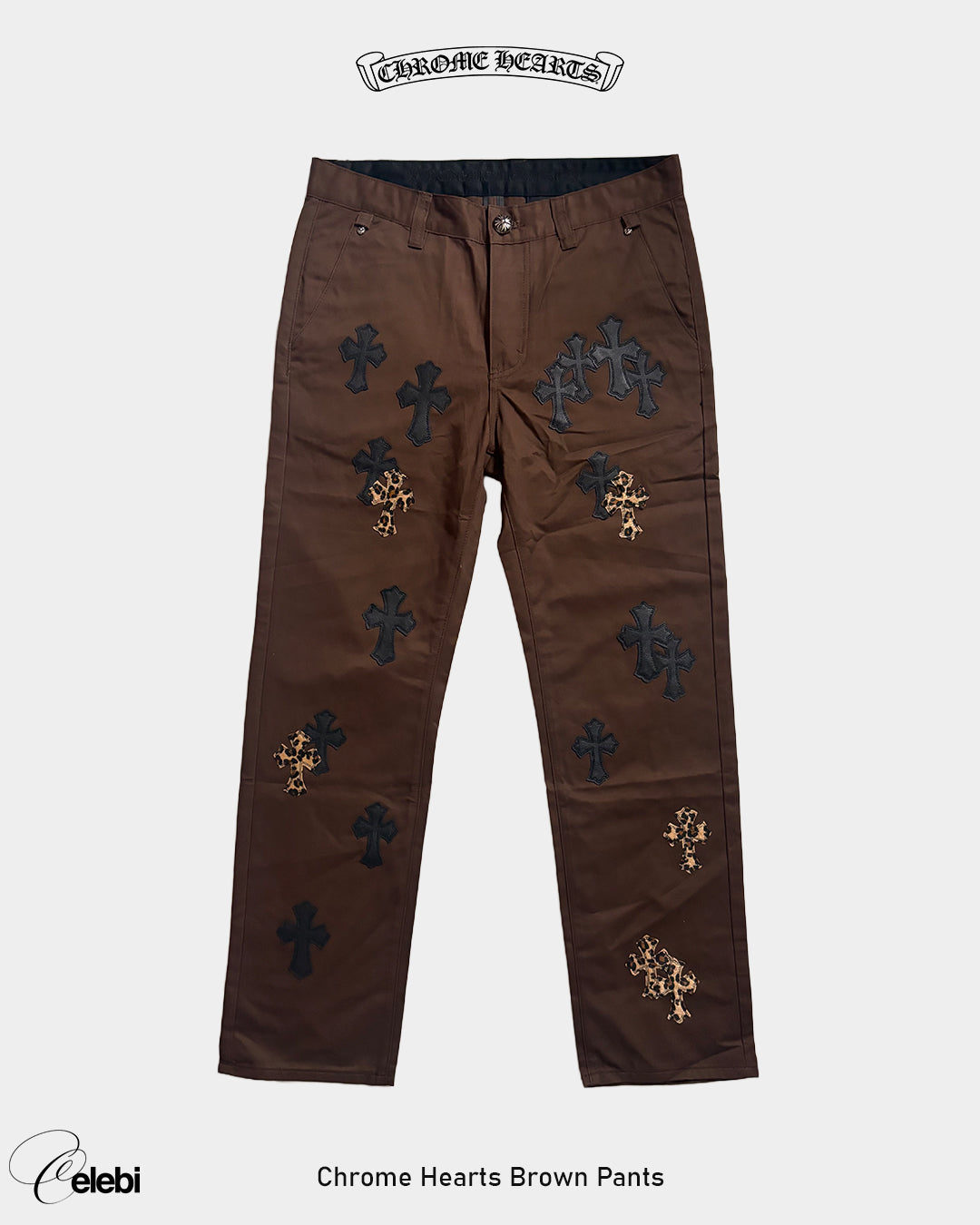 Chrome Hearts Brown Pants