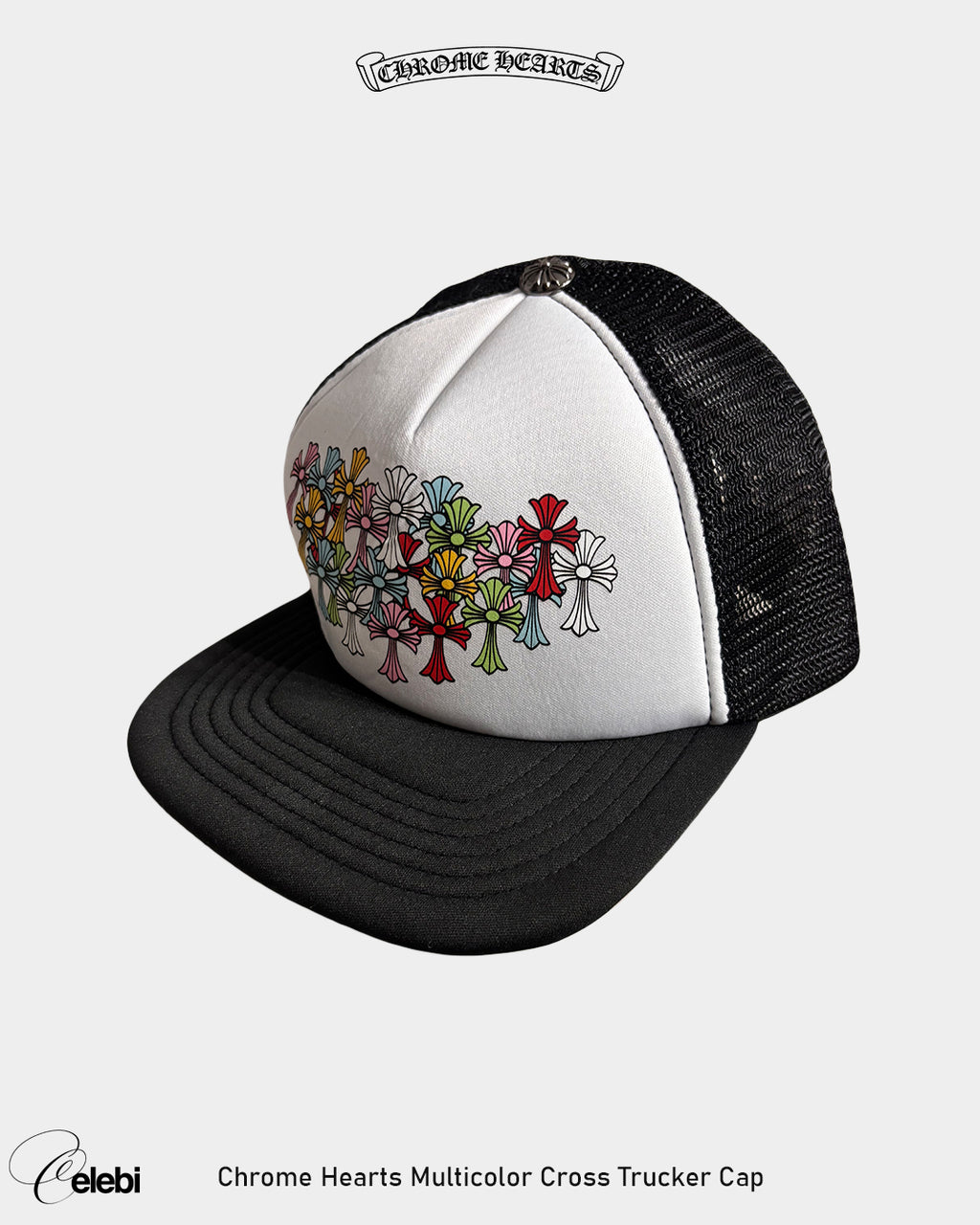 Chrome Hearts Multicolor Cross Trucker Cap