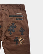 Chrome Hearts Brown Pants