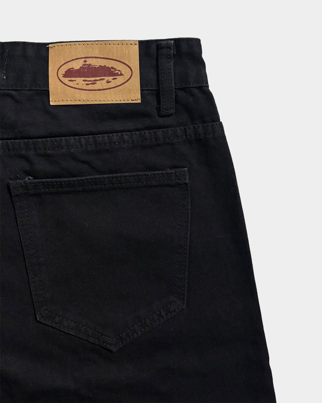 Corteiz Black Logo Shorts