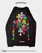 Chrome Hearts Multicolor Cross Cemetery Long Sleeve