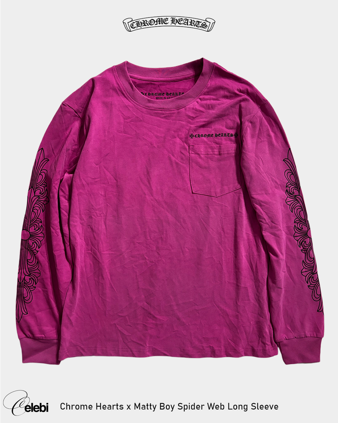 Chrome Hearts x Matty Boy Spider Web Long Sleeve
