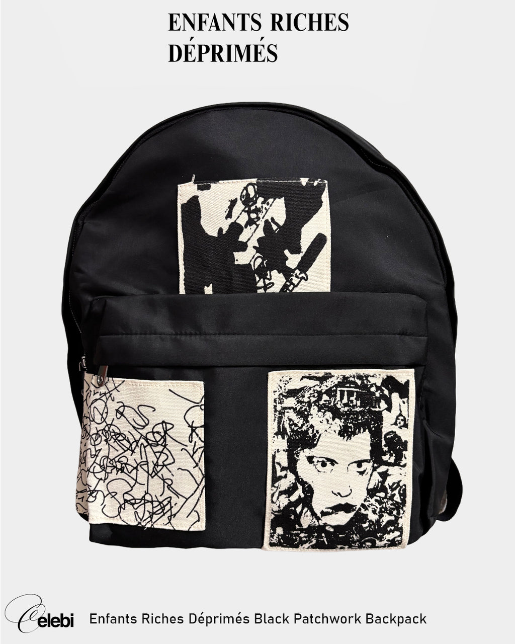 Enfants Riches Déprimés Black Patchwork Backpack
