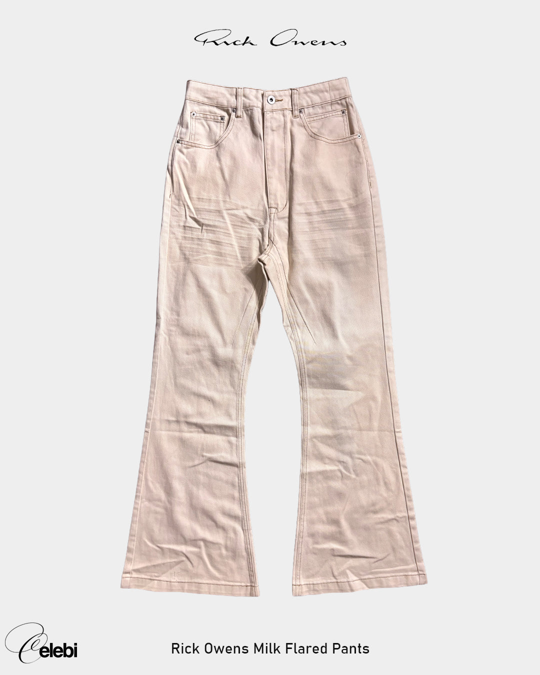 Rick Owens Milk Flared Pants