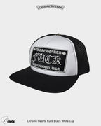 Chrome Hearts Fuck Black White Cap