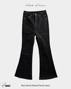 Rick Owens Waxed Flared Jeans