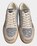 Golden Goose Super-Star Silver Glitter Sneakers