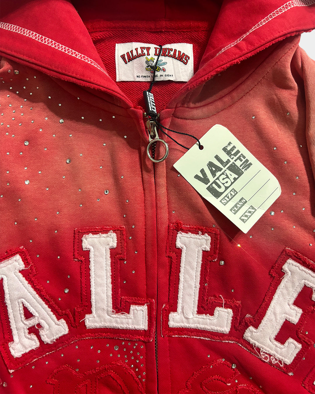Vale Bank Diamonds Red Hoodie