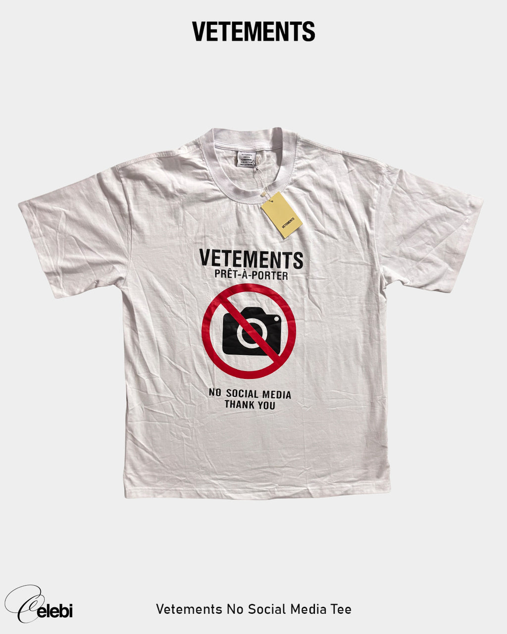 Vetements No Social Media Tee