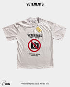 Vetements No Social Media Tee