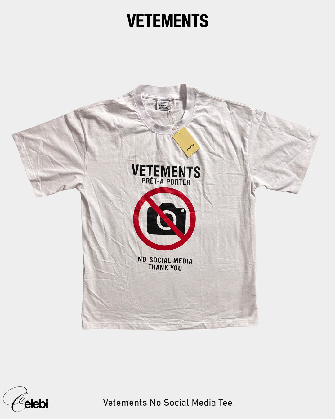 Vetements No Social Media Tee