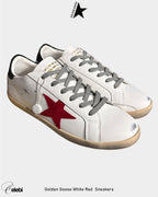 Golden Goose White Red  Sneakers