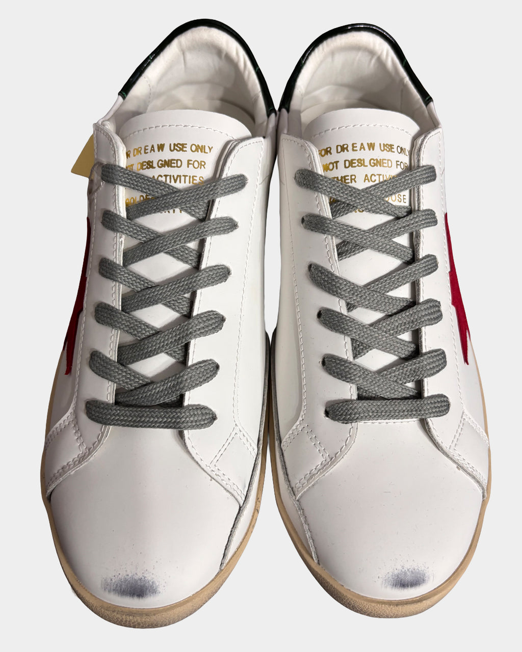 Golden Goose White Red  Sneakers