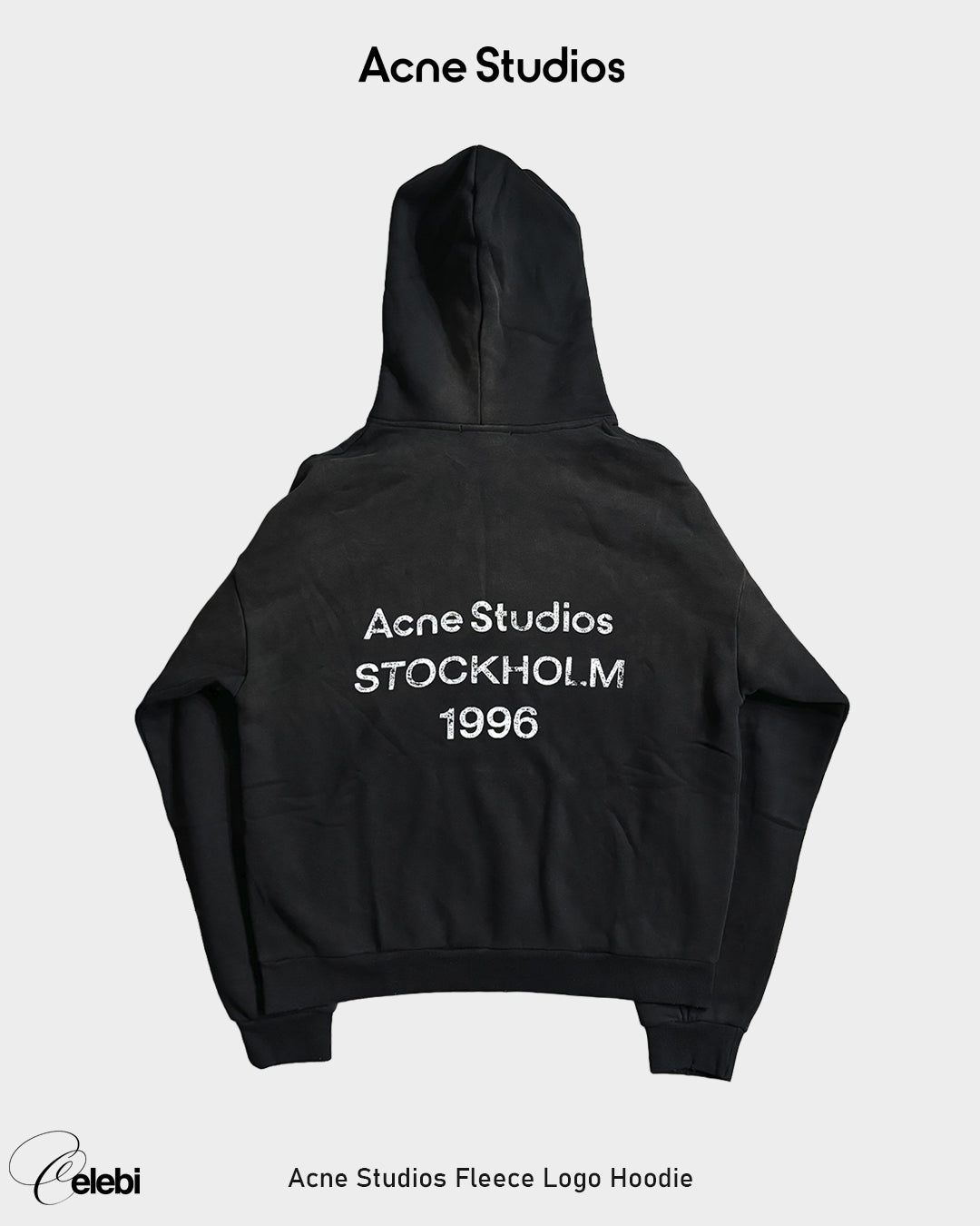 Acne Studios Fleece Logo Hoodie
