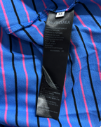 Balenciaga Blue Pink Striped Polo