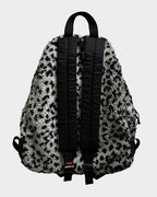 Supreme White Fleece Leopard Backpack