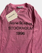Acne Studios Logo Pink Long Sleeve
