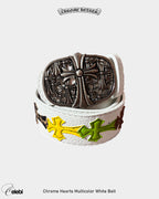 Chrome Hearts Multicolor White Belt