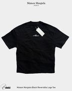 Maison Margiela Black Reversible Logo Tee