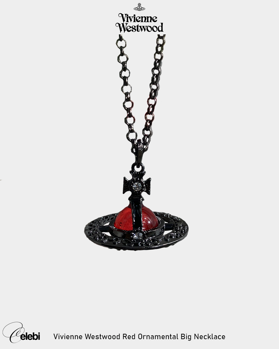 Vivienne Westwood Red Ornamental Big Necklace