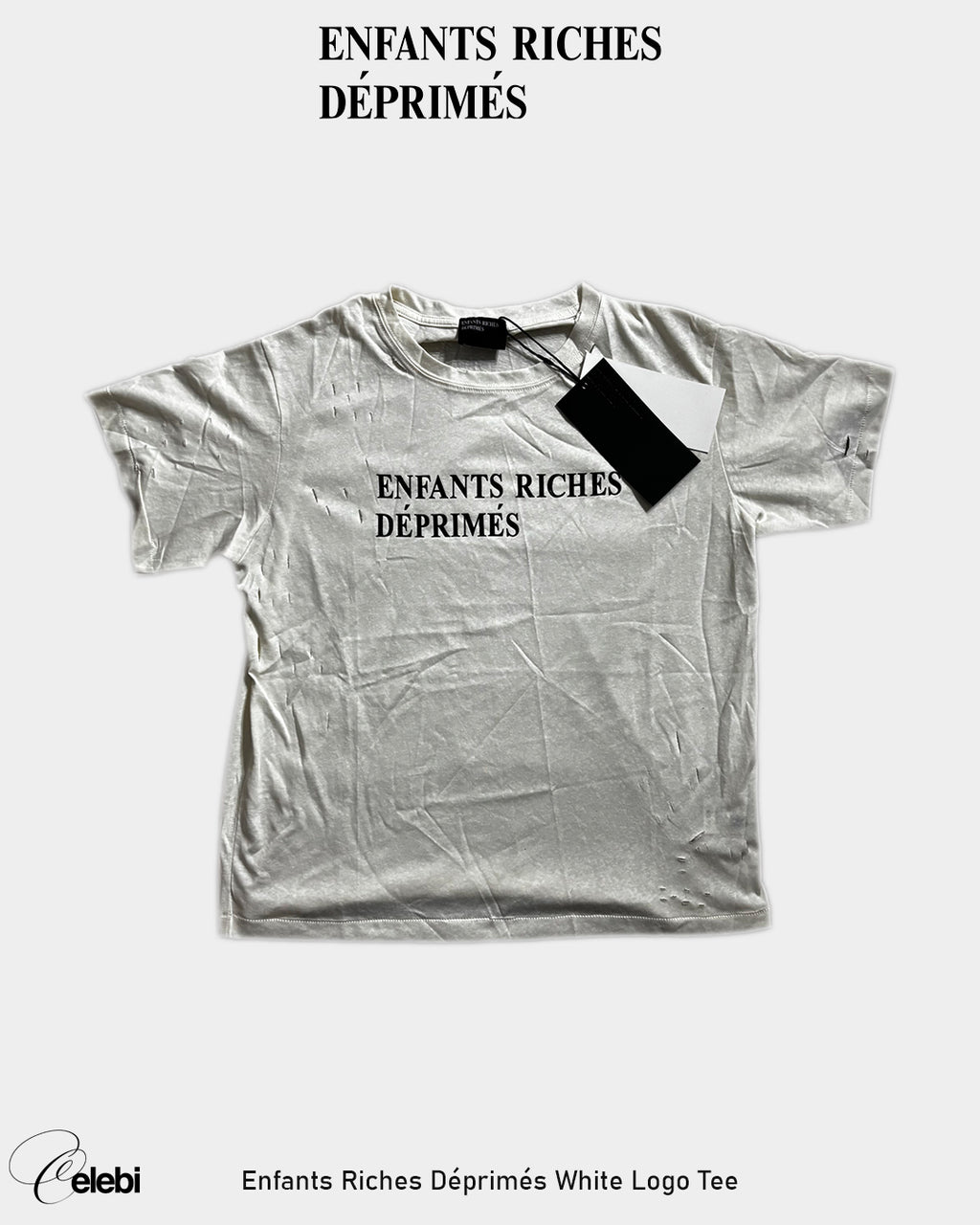 Enfants Riches Déprimés White Logo Tee