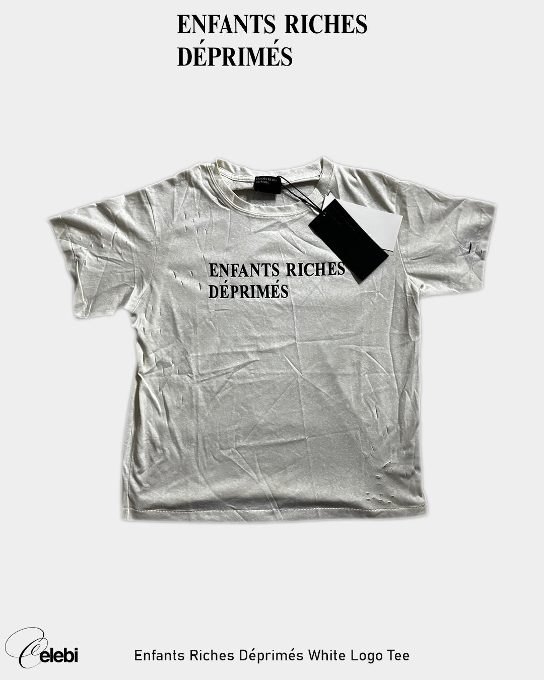 Enfants Riches Déprimés White Logo Tee