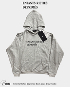 Enfants Riches Déprimés Black Logo Grey Hoodie