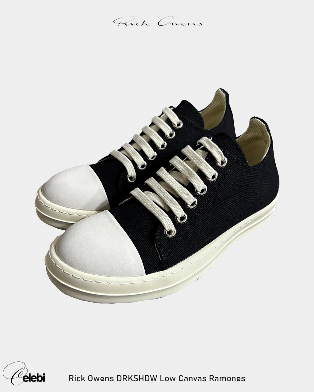 Rick Owens DRKSHDW Low Canvas Ramones