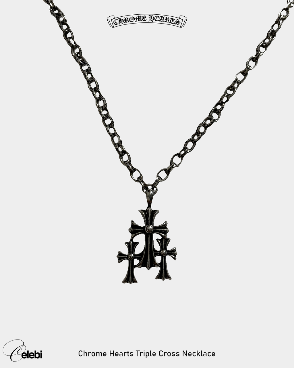 Chrome Hearts Triple Cross Necklace