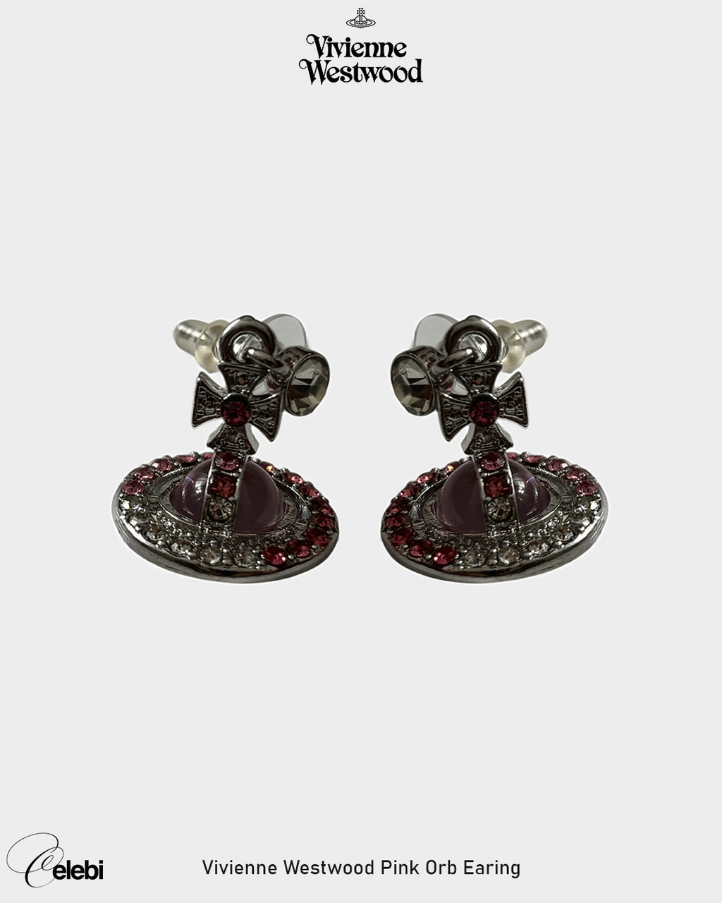 Vivienne Westwood Pink Orb Earrings