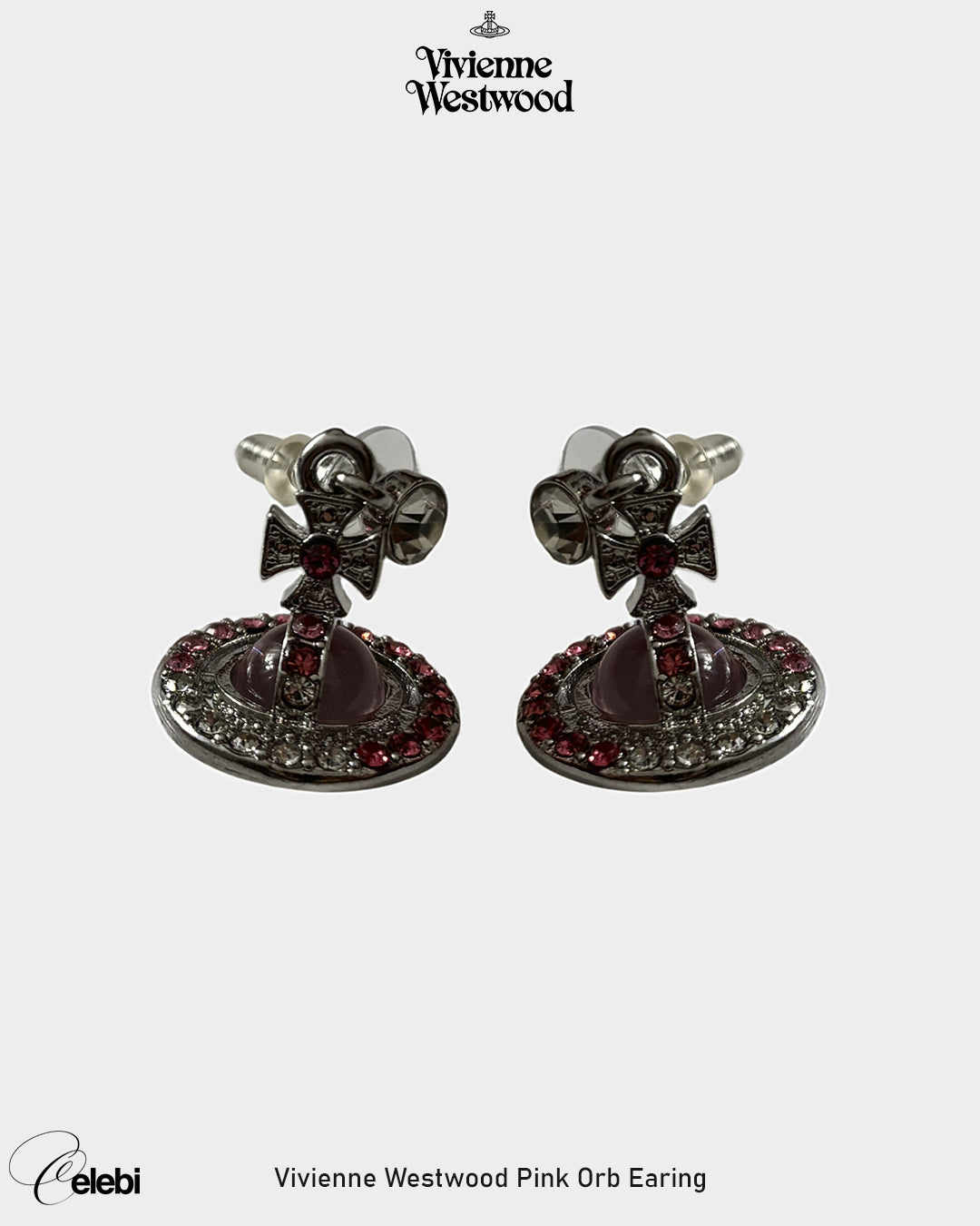 Vivienne Westwood Pink Orb Earrings