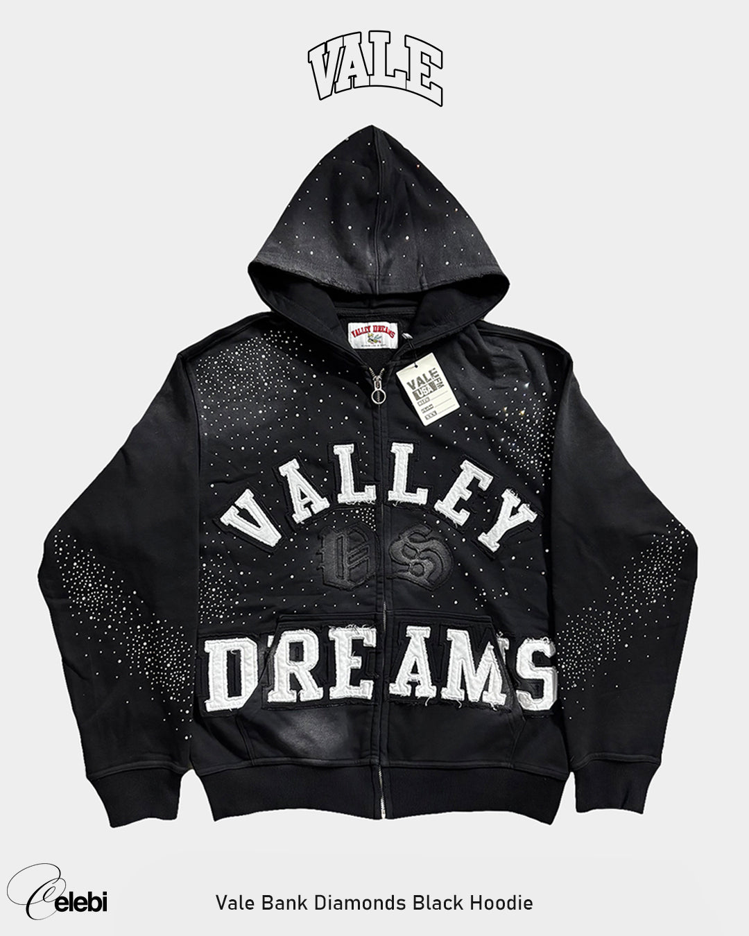 Vale Bank Diamonds Black Hoodie