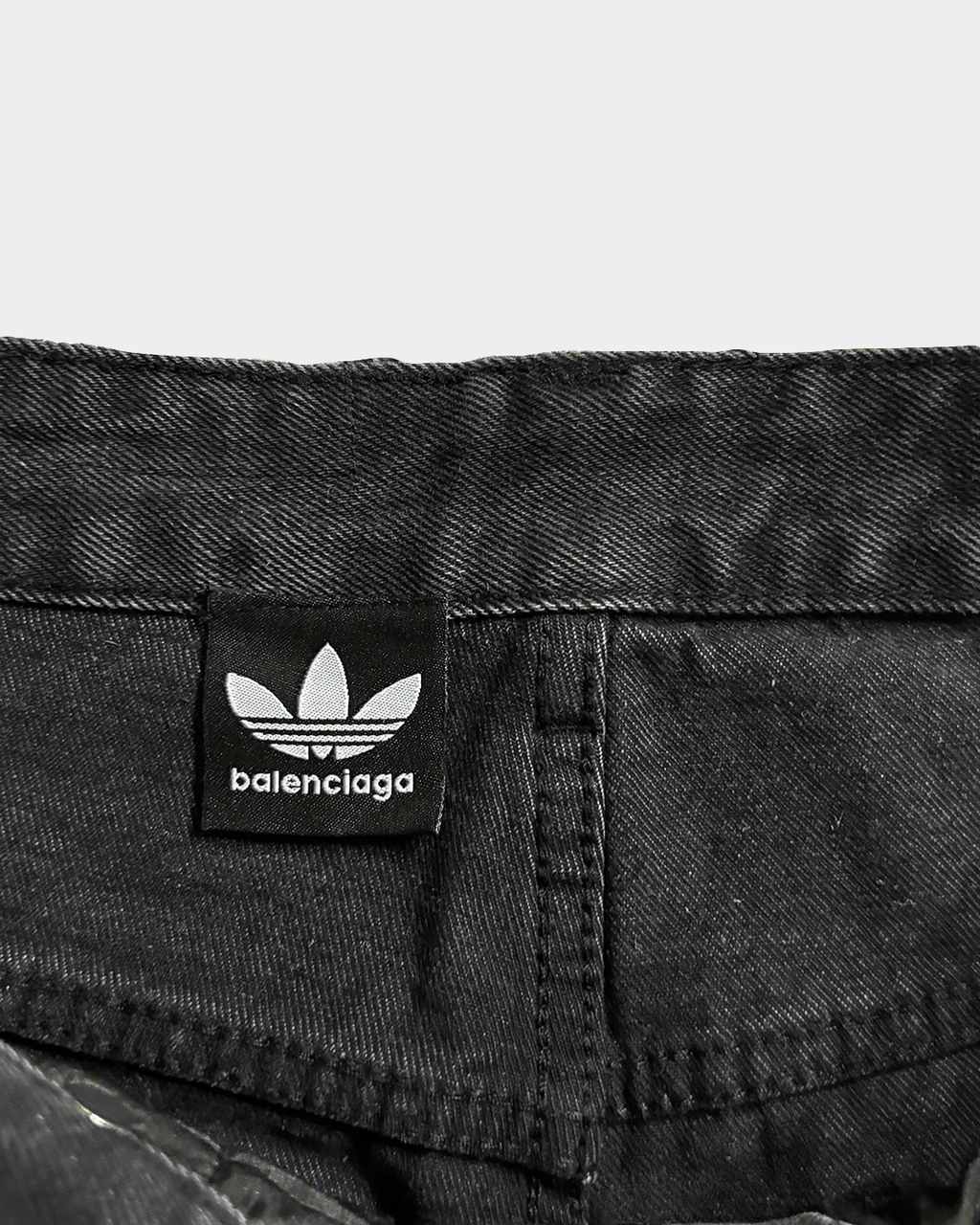 Balenciaga x Adidas Black Straight Leg Jeans