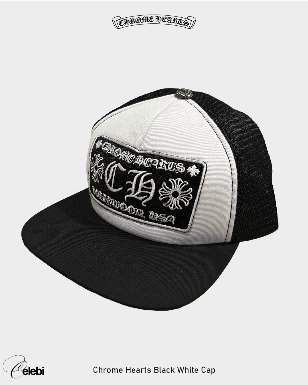 Chrome Hearts Black White Cap