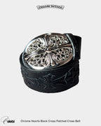 Chrome Hearts Black Cross Patched Cross Belt