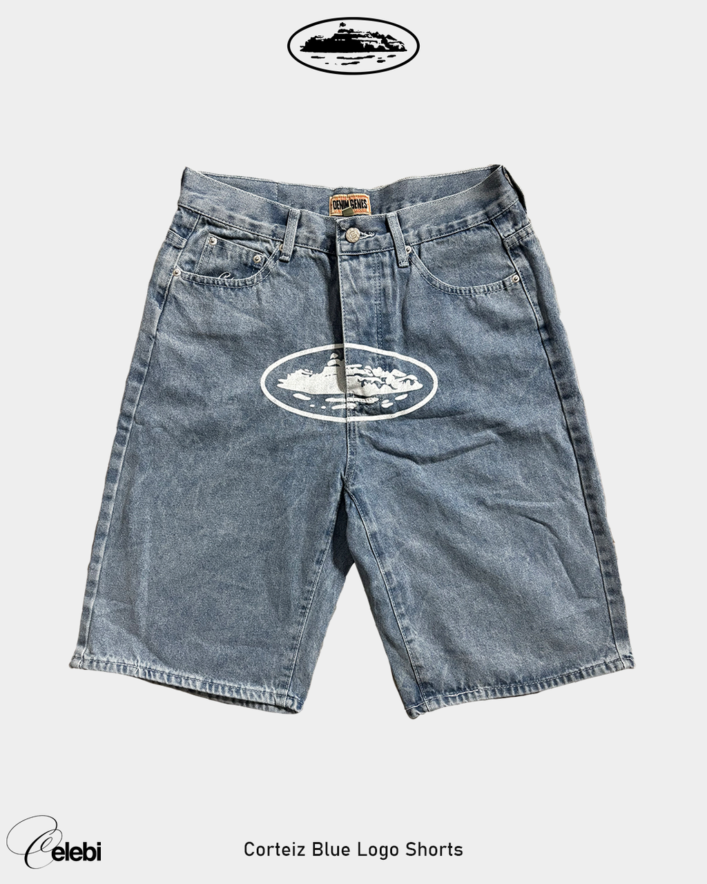 Corteiz Blue Logo Shorts
