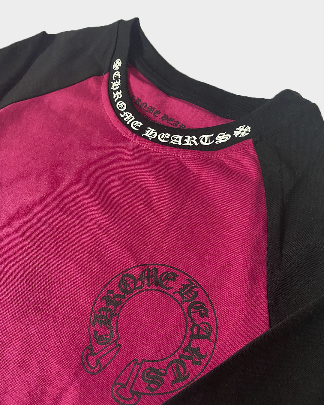 Chrome Hearts Pink and Black Long Sleeve