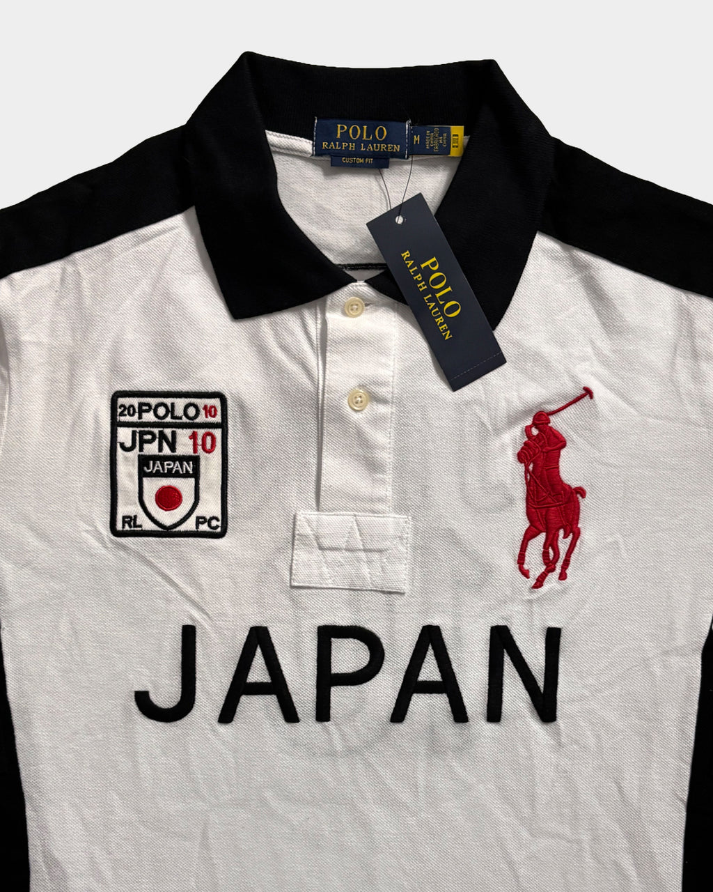 Ralph Lauren JAPAN White Black Polo