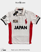 Ralph Lauren JAPAN White Red Polo