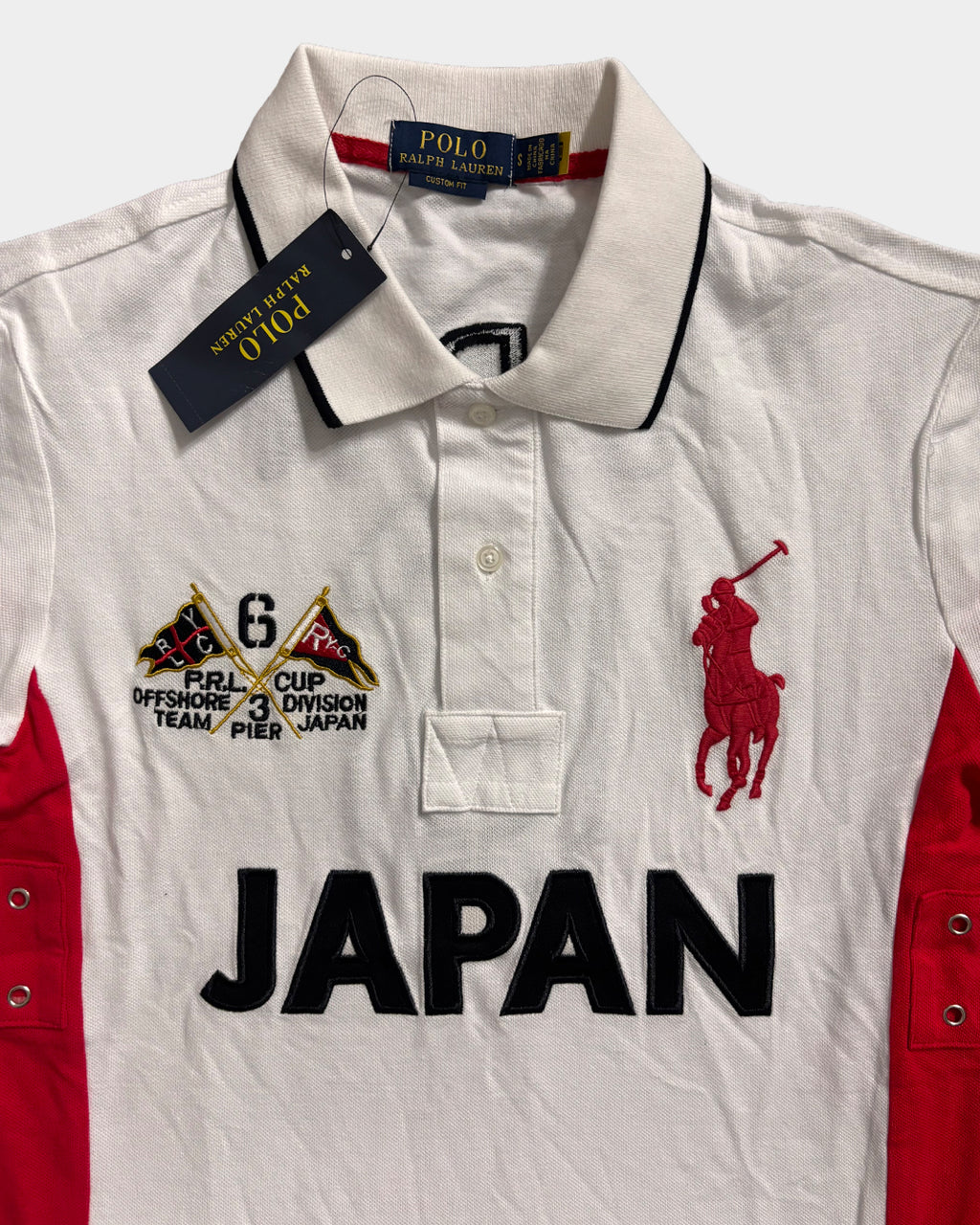 Ralph Lauren JAPAN White Red Polo
